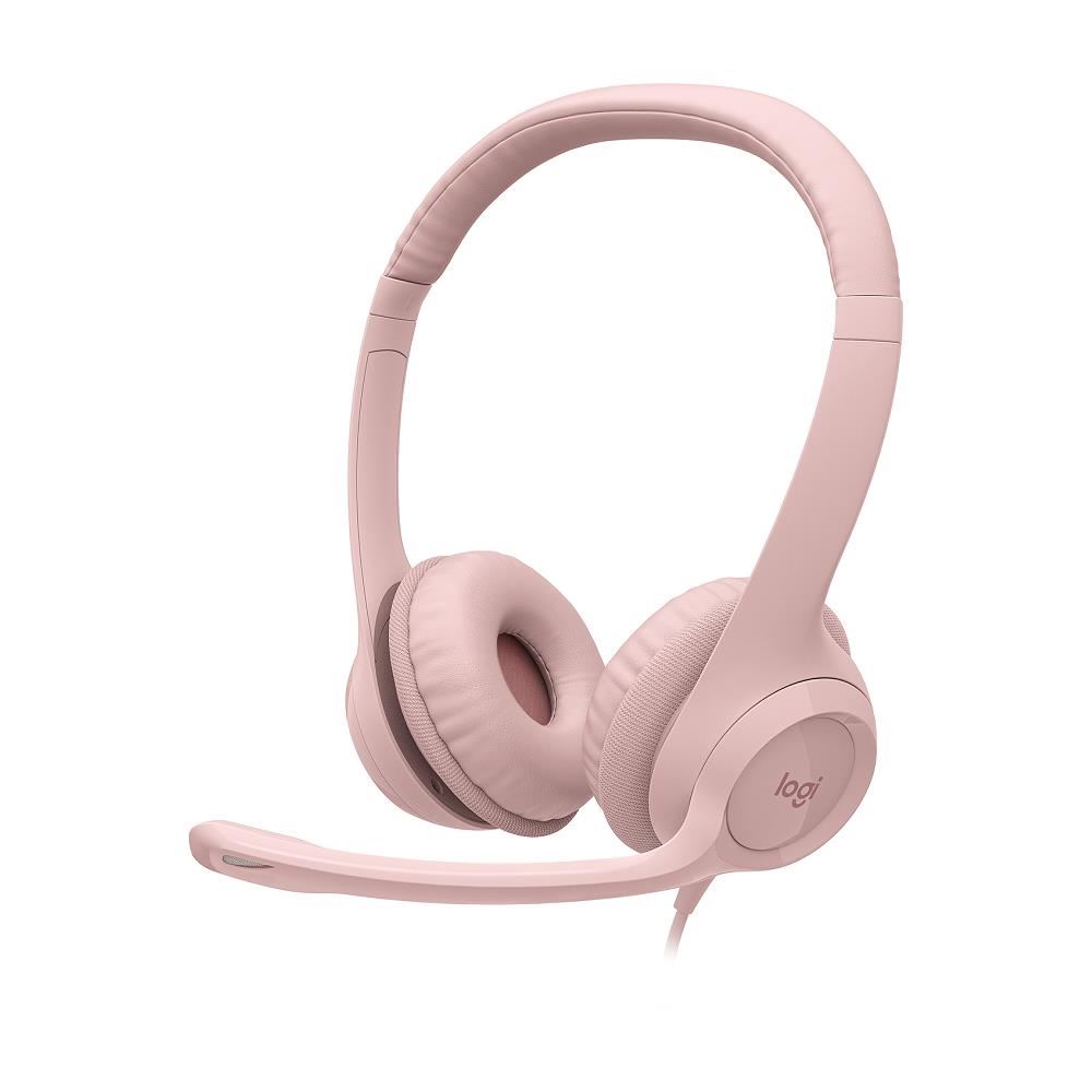 AUDIFONO CON MICROFONO LOGITECH H390 USB NOISE CANCELLING ROSE
